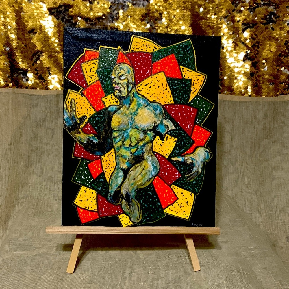 Original Abstract Miniature Painting